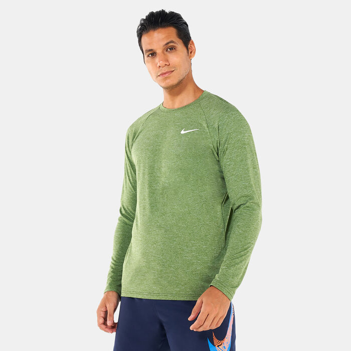 Nike Swim Men's Heathered Long-Sleeve Hydroguard Swim Shirt Nike Swim Men's Heathered Long-Sleeve Hydroguard Swim Shirt image number 0