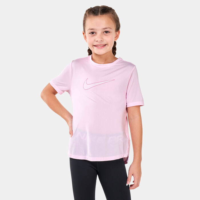 Nike Kids' Dri-FIT One Graphic T-Shirt Purple Nike Kids' Dri-FIT One Graphic T-Shirt Purple image number 0