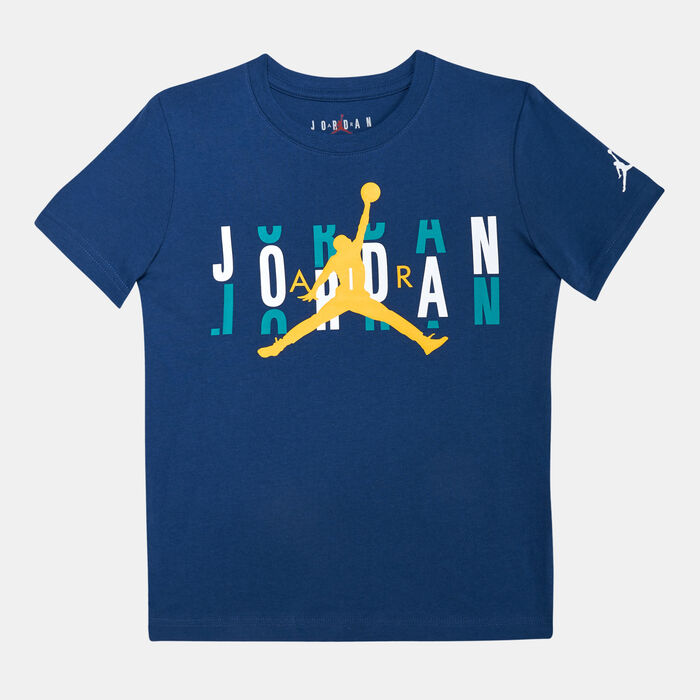 Jordan Kids' High Brand Scramble T-Shirt Blue Jordan Kids' High Brand Scramble T-Shirt Blue image number 0