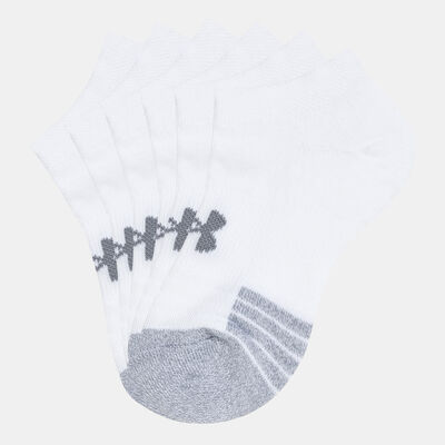 Under Armour Kids' HeatGear® No-Show Socks (Older Kids) - 3 Pack White Under Armour Kids' HeatGear® No-Show Socks (Older Kids) - 3 Pack White