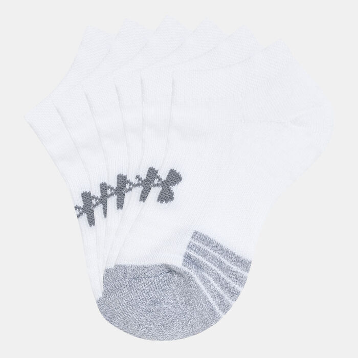 Under Armour Kids' HeatGear® No-Show Socks (Older Kids) - 3 Pack White Under Armour Kids' HeatGear® No-Show Socks (Older Kids) - 3 Pack White image number 0