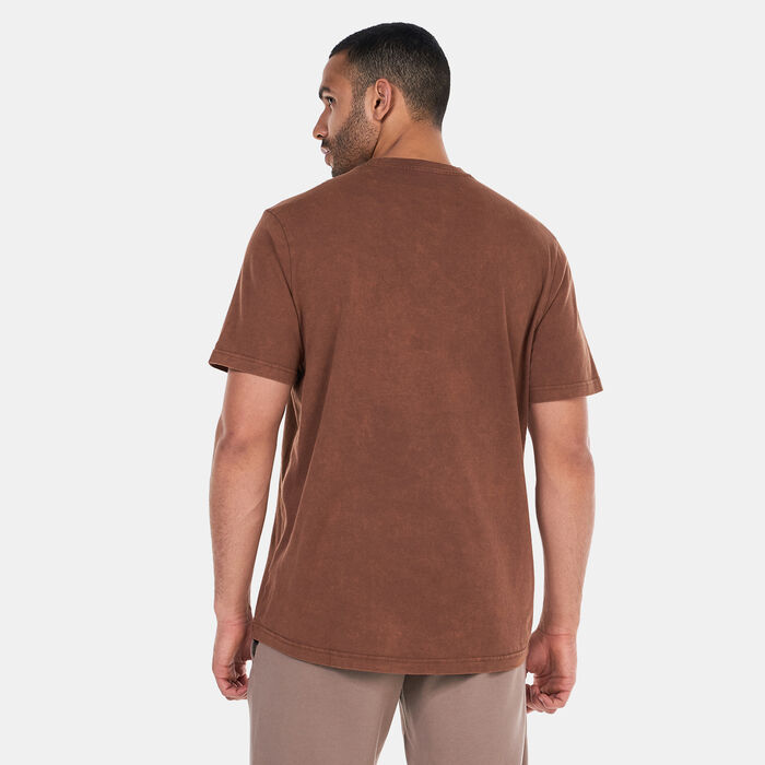 adidas Men's ALL SZN Garment-Wash T-Shirt Brown image number 1