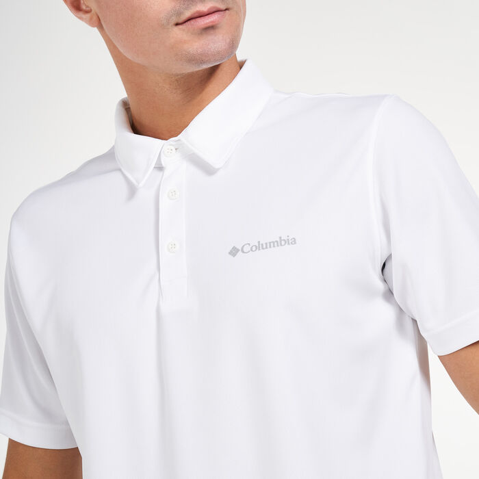 Columbia Men's Mist Trail™ Polo T-Shirt White Columbia Men's Mist Trail™ Polo T-Shirt White image number 3