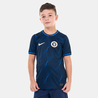 Nike Kids' Chelsea 23/24 Away Replica Football Jersey (Older Kids) Blue