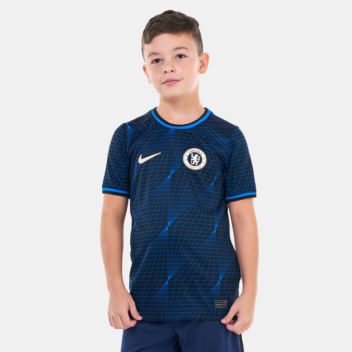 Nike Kids' Chelsea 23/24 Away Replica Football Jersey (Older Kids) Blue image number 0