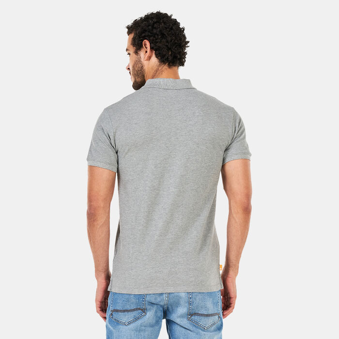 Timberland Men's Millers River Pique Polo Shirt Grey Timberland Men's Millers River Pique Polo Shirt Grey image number 1