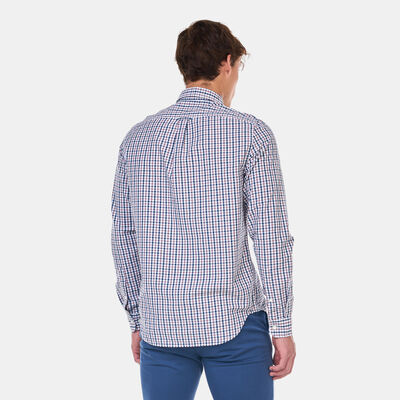 Timberland Men's Elevated Seersucker Gingham Shirt Purple