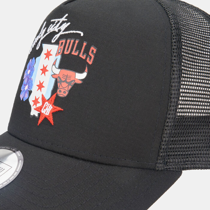 New Era Men's NBA Chicago Bulls Logo Trucker Cap Black New Era Men's NBA Chicago Bulls Logo Trucker Cap Black image number 2