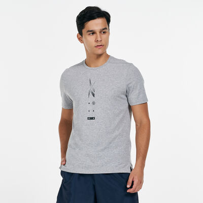 Reebok Men's Speedwick Move T-Shirt Grey Reebok Men's Speedwick Move T-Shirt Grey