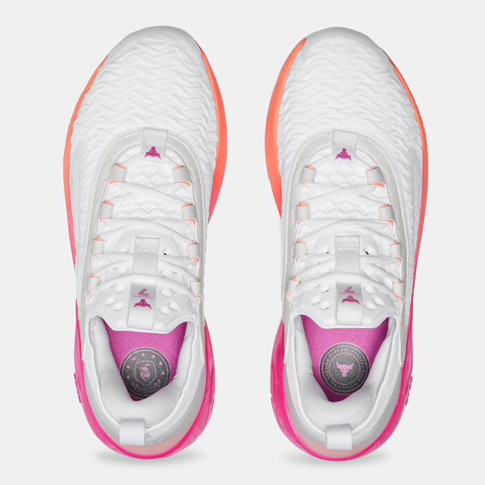 Under Armour Men's Project Rock 7 Training Shoes White Under Armour Men's Project Rock 7 Training Shoes White image number 4