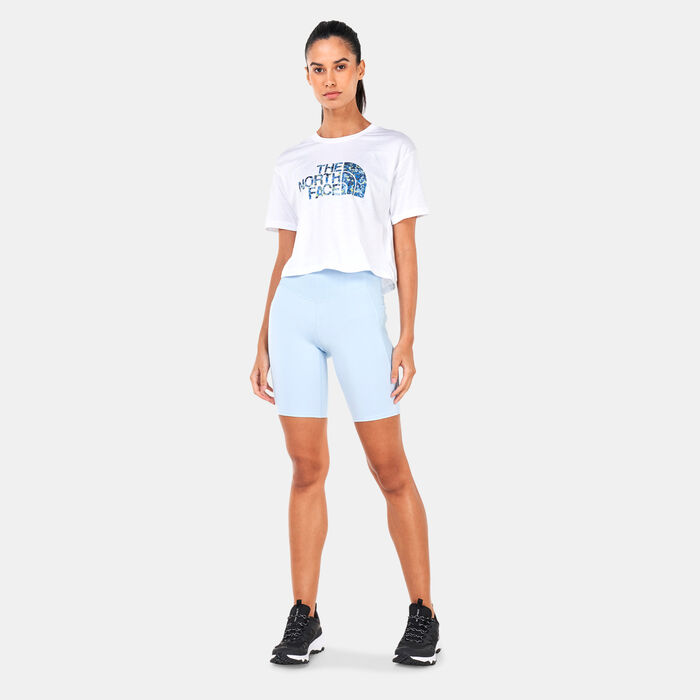 The North Face Women's Easy Crop Top White The North Face Women's Easy Crop Top White image number 2