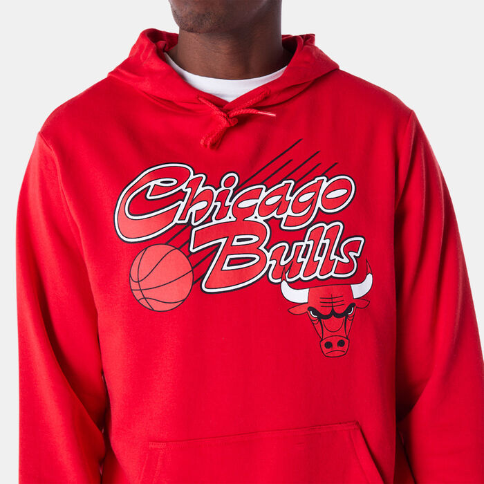 New Era Men's NBA Chicago Bulls Script Hoodie Red New Era Men's NBA Chicago Bulls Script Hoodie Red image number 2