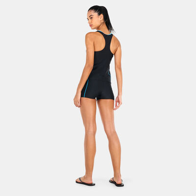 Speedo Women's Scoopneck Tankini Black