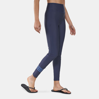 adidas Women's 3-Stripes Swimming Pant Blue adidas Women's 3-Stripes Swimming Pant Blue