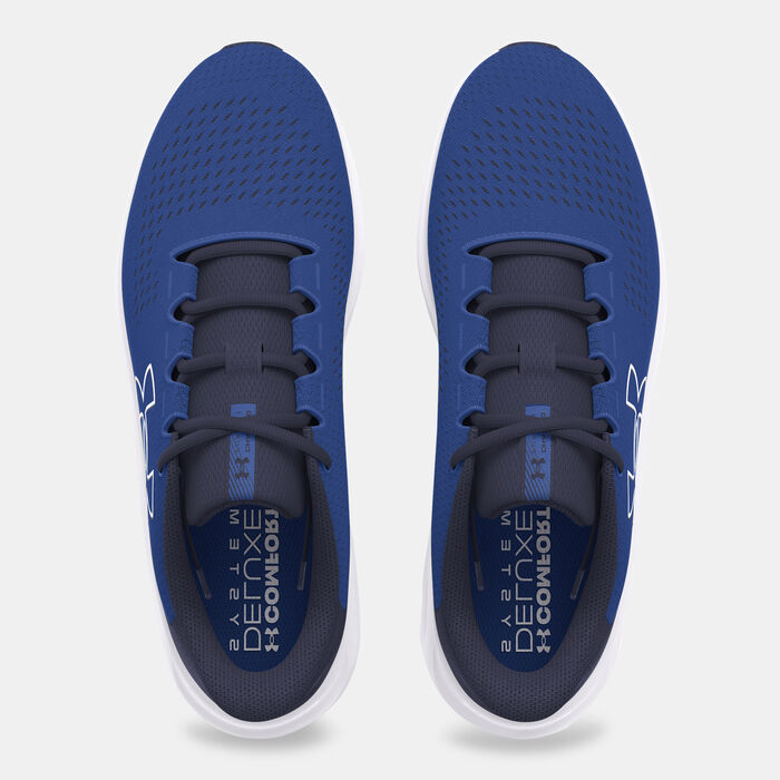 Under Armour Men's Charged Pursuit 3 Big Logo Running Shoes Blue Under Armour Men's Charged Pursuit 3 Big Logo Running Shoes Blue image number 4