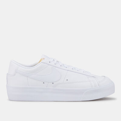 Nike Women's Blazer Low Platform Shoes White Nike Women's Blazer Low Platform Shoes White