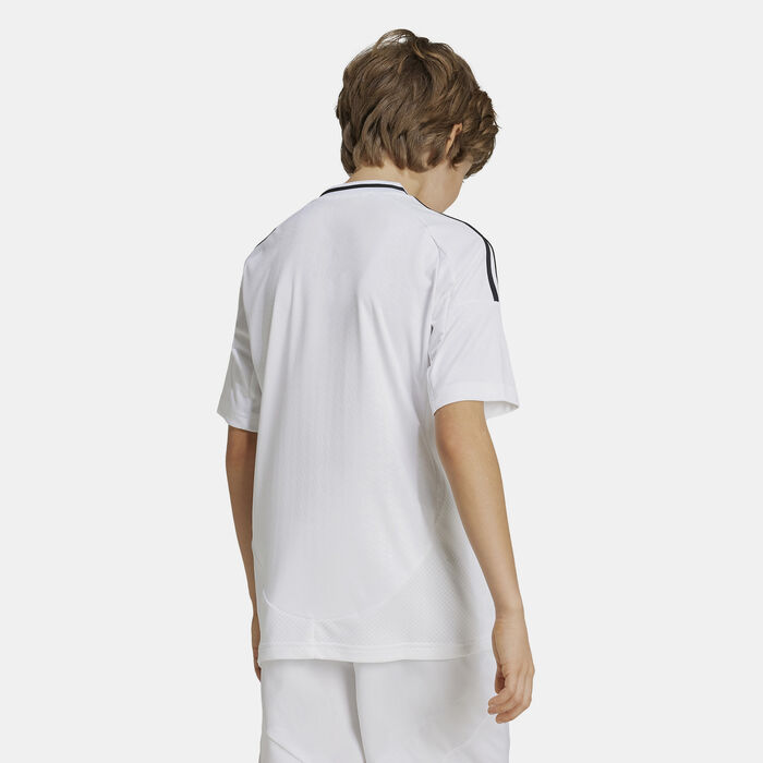 adidas Kids' Real Madrid Home Football Jersey - 2024/25 White adidas Kids' Real Madrid Home Football Jersey - 2024/25 White image number 1