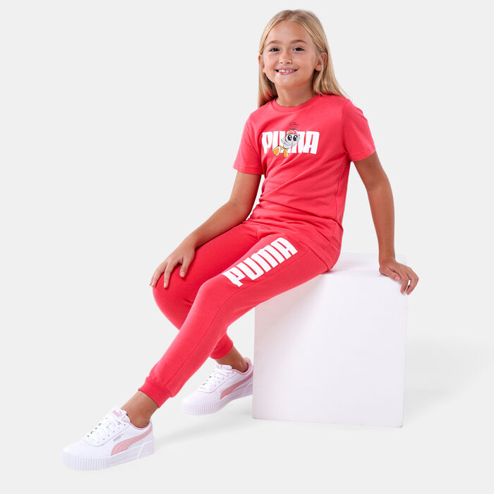 PUMA Kids' LIL PUMA T-Shirt (Younger Kids) Pink image number 2