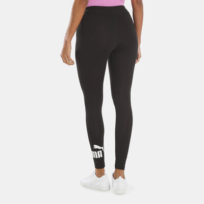 PUMA Women's Essentials Logo Leggings Black PUMA Women's Essentials Logo Leggings Black