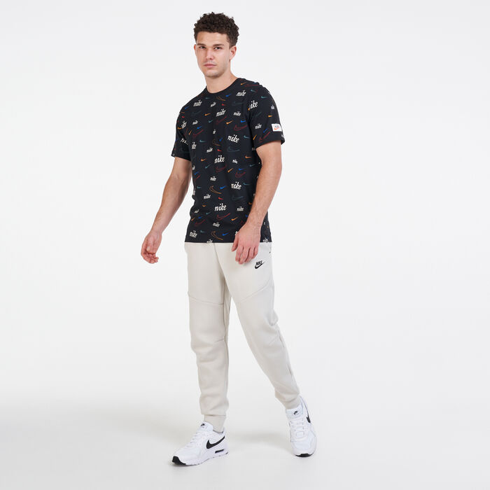 Nike Men's Sportswear Swoosh 50 T-Shirt Black Nike Men's Sportswear Swoosh 50 T-Shirt Black image number 2