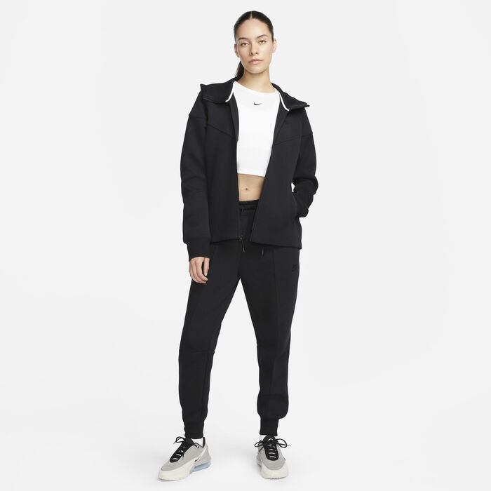 Nike Women's Sportswear Tech Fleece Windrunner Full-Zip Hoodie Black Nike Women's Sportswear Tech Fleece Windrunner Full-Zip Hoodie Black image number 6