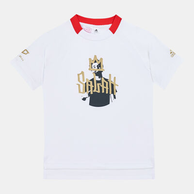 adidas Kids' Salah Football Inspired T-Shirt White adidas Kids' Salah Football Inspired T-Shirt White