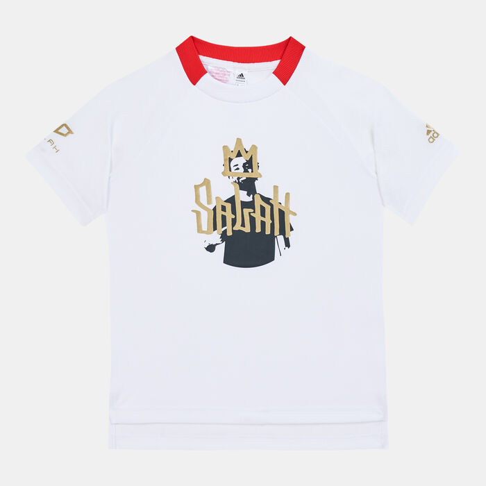 adidas Kids' Salah Football Inspired T-Shirt White adidas Kids' Salah Football Inspired T-Shirt White image number 0
