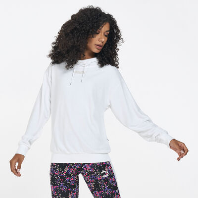PUMA Women's Modern Basics Hoodie White