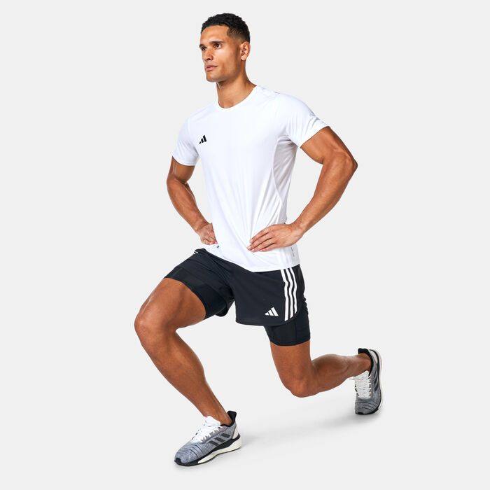 adidas Men's Own The Run 2-in-1 Running Shorts Black adidas Men's Own The Run 2-in-1 Running Shorts Black image number 2