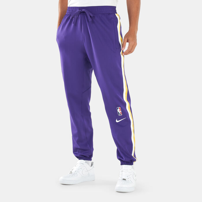 Nike Men's NBA Los Angeles Lakers Dri-FIT Showtime Pants Purple Nike Men's NBA Los Angeles Lakers Dri-FIT Showtime Pants Purple image number 0