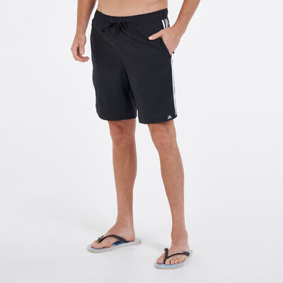 adidas Men's Classic 3-Stripes Swimming Shorts Black