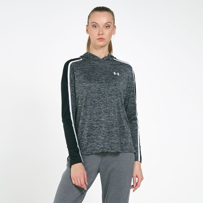 Under Armour Women's UA Tech Twist Graphic Hoodie Black Under Armour Women's UA Tech Twist Graphic Hoodie Black image number 0