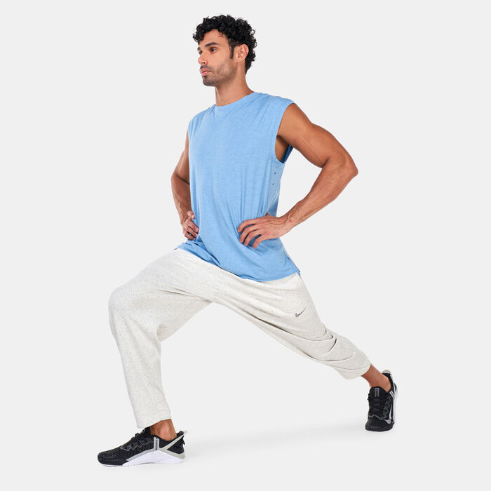 Nike Men's Dri-FIT Yoga Tank Top Blue Nike Men's Dri-FIT Yoga Tank Top Blue image number 2