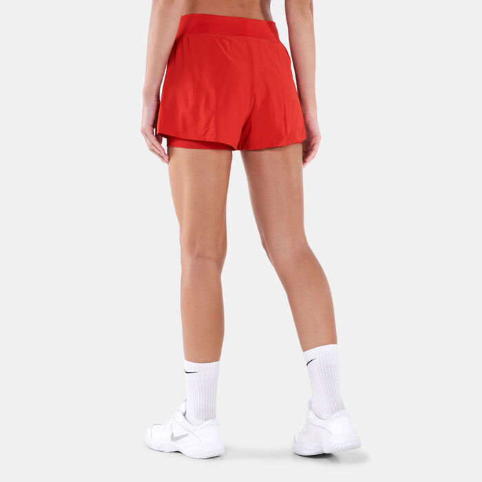 Nike Women's Court Dri-FIT Victory Tennis Shorts Red image number 1