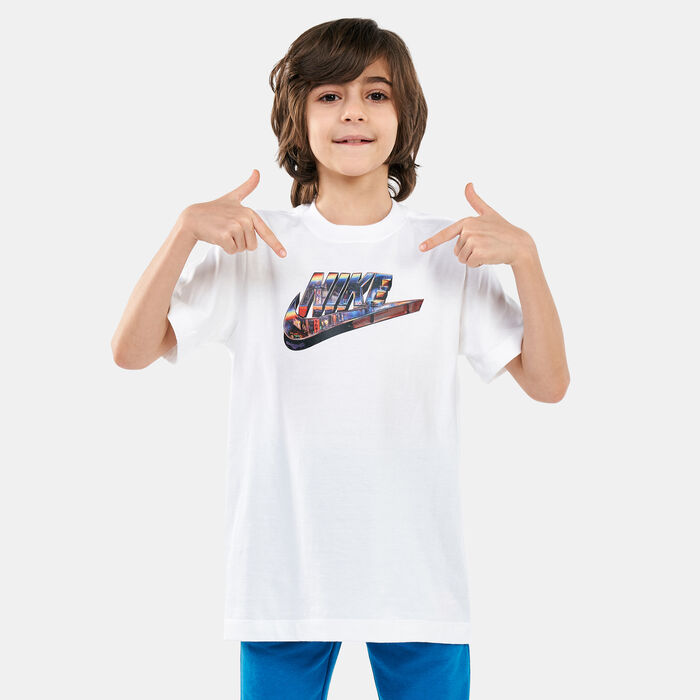 Nike Kids' Sportswear Worldwide T-Shirt (Older Kids) White Nike Kids' Sportswear Worldwide T-Shirt (Older Kids) White image number 0