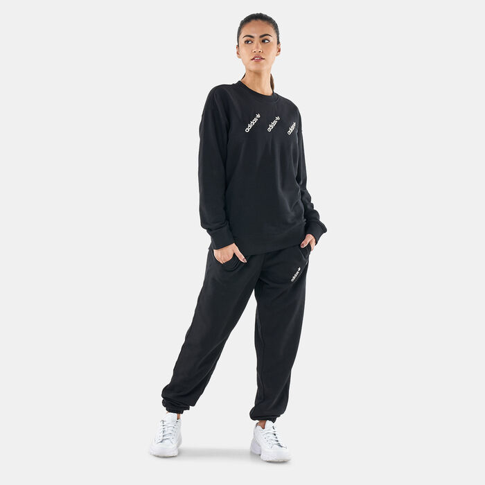 adidas Originals Women's Crew Sweatshirt Black adidas Originals Women's Crew Sweatshirt Black image number 2