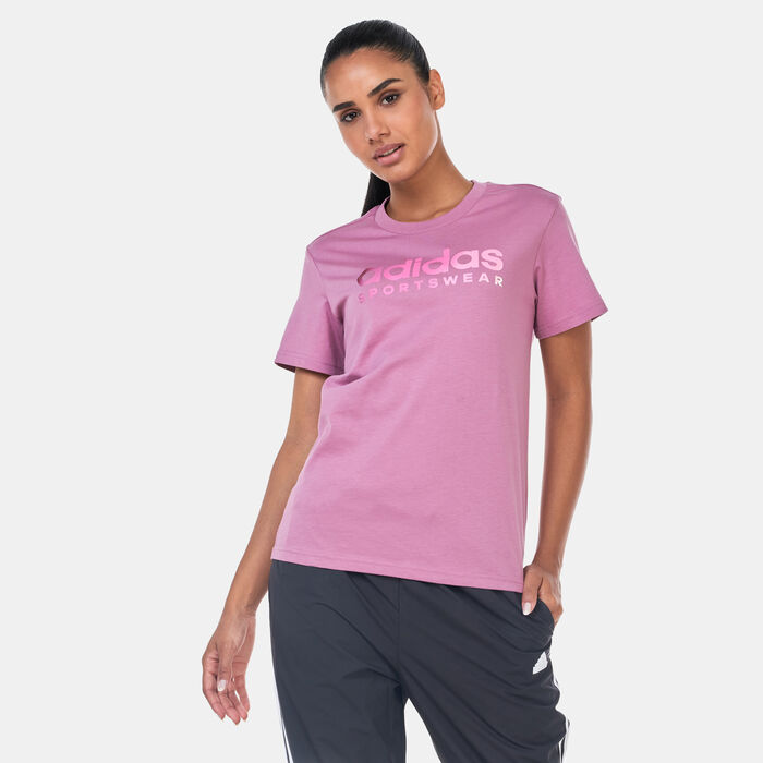 adidas Women's The Soft Side Linear T-Shirt Brown adidas Women's The Soft Side Linear T-Shirt Brown image number 0