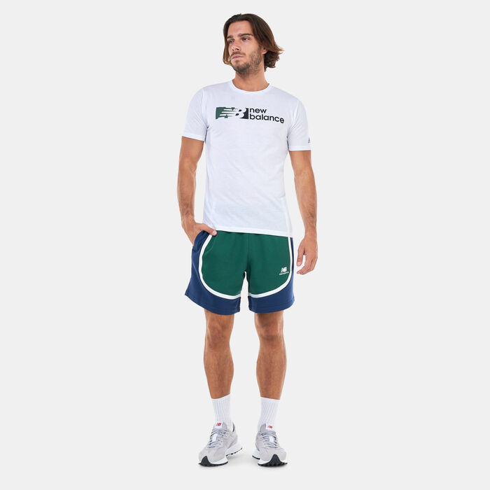New Balance Men's Tenacity Heathertech Graphic Training T-Shirt White New Balance Men's Tenacity Heathertech Graphic Training T-Shirt White image number 2