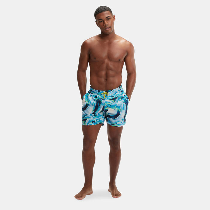 Speedo Men’s Digital Placement Leisure Swimming Shorts Blue Speedo Men’s Digital Placement Leisure Swimming Shorts Blue image number 2