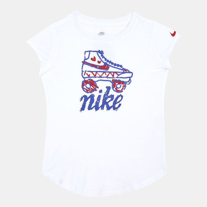 Nike Kids' Icon Clash Roller Skate T-Shirt White Nike Kids' Icon Clash Roller Skate T-Shirt White image number 0