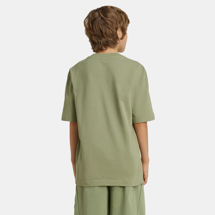 adidas Kids’ Future Icons Logo Piqué T-Shirt Grey adidas Kids’ Future Icons Logo Piqué T-Shirt Grey image number 1