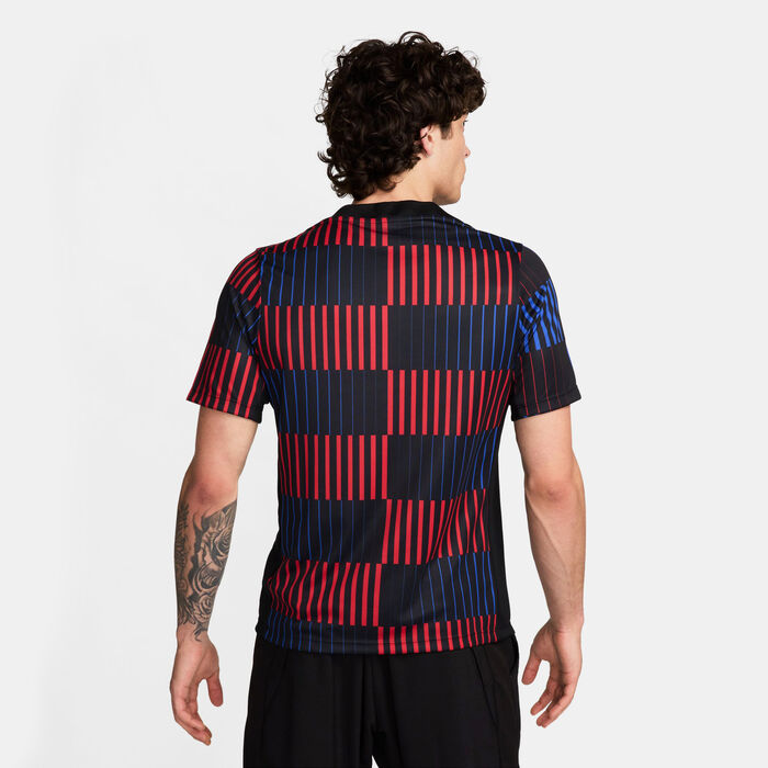 Nike Men's FC Barcelona Academy Pro Away Pre-Match Football Top Black Nike Men's FC Barcelona Academy Pro Away Pre-Match Football Top Black image number 1