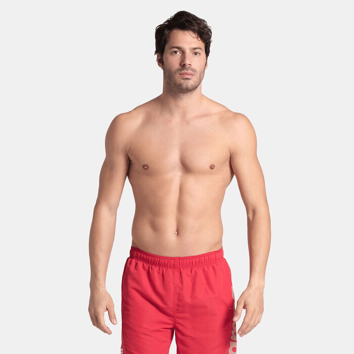 Arena Men's Fundamentals Logo Swimming Shorts Red Arena Men's Fundamentals Logo Swimming Shorts Red image number 0