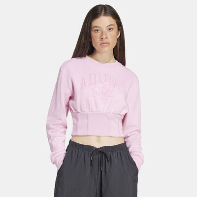 adidas Originals Women's Logo Sweatshirt Pink adidas Originals Women's Logo Sweatshirt Pink