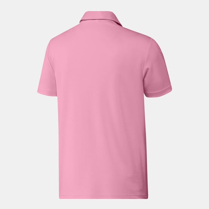 adidas Men's Drive Heather Polo Shirt Pink adidas Men's Drive Heather Polo Shirt Pink image number 1