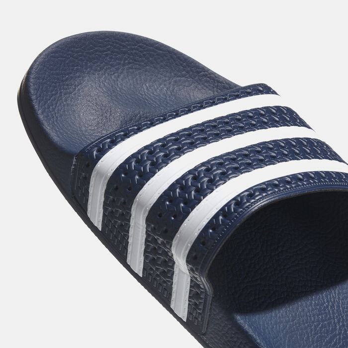 adidas Originals Men's Adilette Slides Blue adidas Originals Men's Adilette Slides Blue image number 4