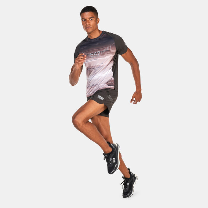 EA7 Emporio Armani Men's Ventus 7 Top Performance Shorts Grey EA7 Emporio Armani Men's Ventus 7 Top Performance Shorts Grey image number 2