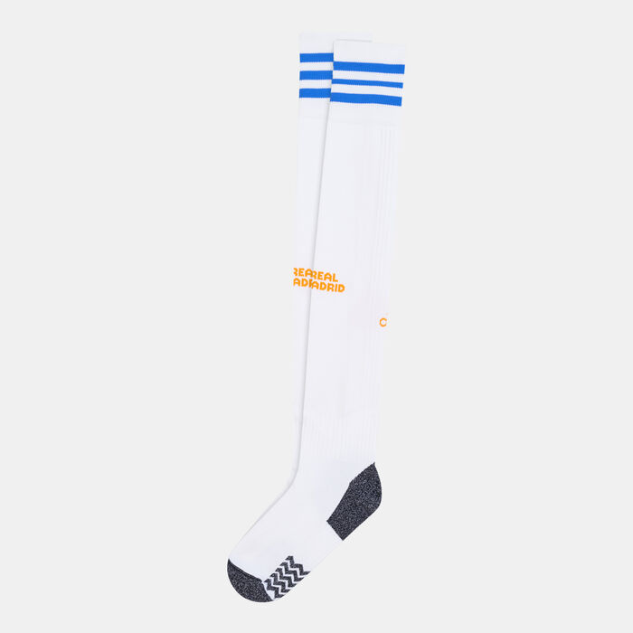 adidas Men's Real Madrid Home Socks - 2021/22 White adidas Men's Real Madrid Home Socks - 2021/22 White image number 0