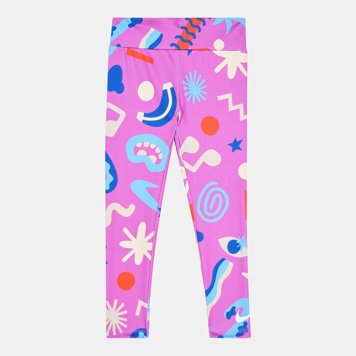 Nike Kids' Allover Printed Leggings (Younger Kids) Pink image number 0