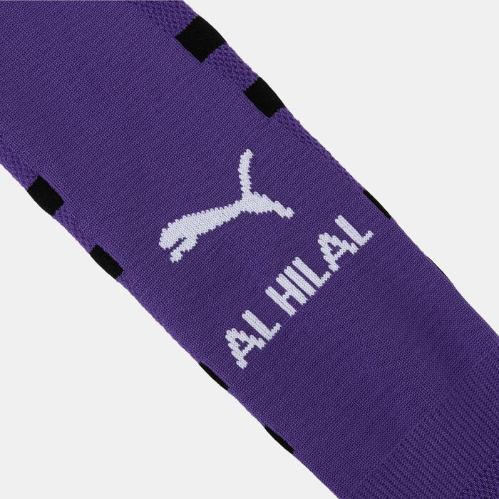 PUMA Men's Al Hilal Graphic Football Over-The-Calf Socks Purple PUMA Men's Al Hilal Graphic Football Over-The-Calf Socks Purple image number 1